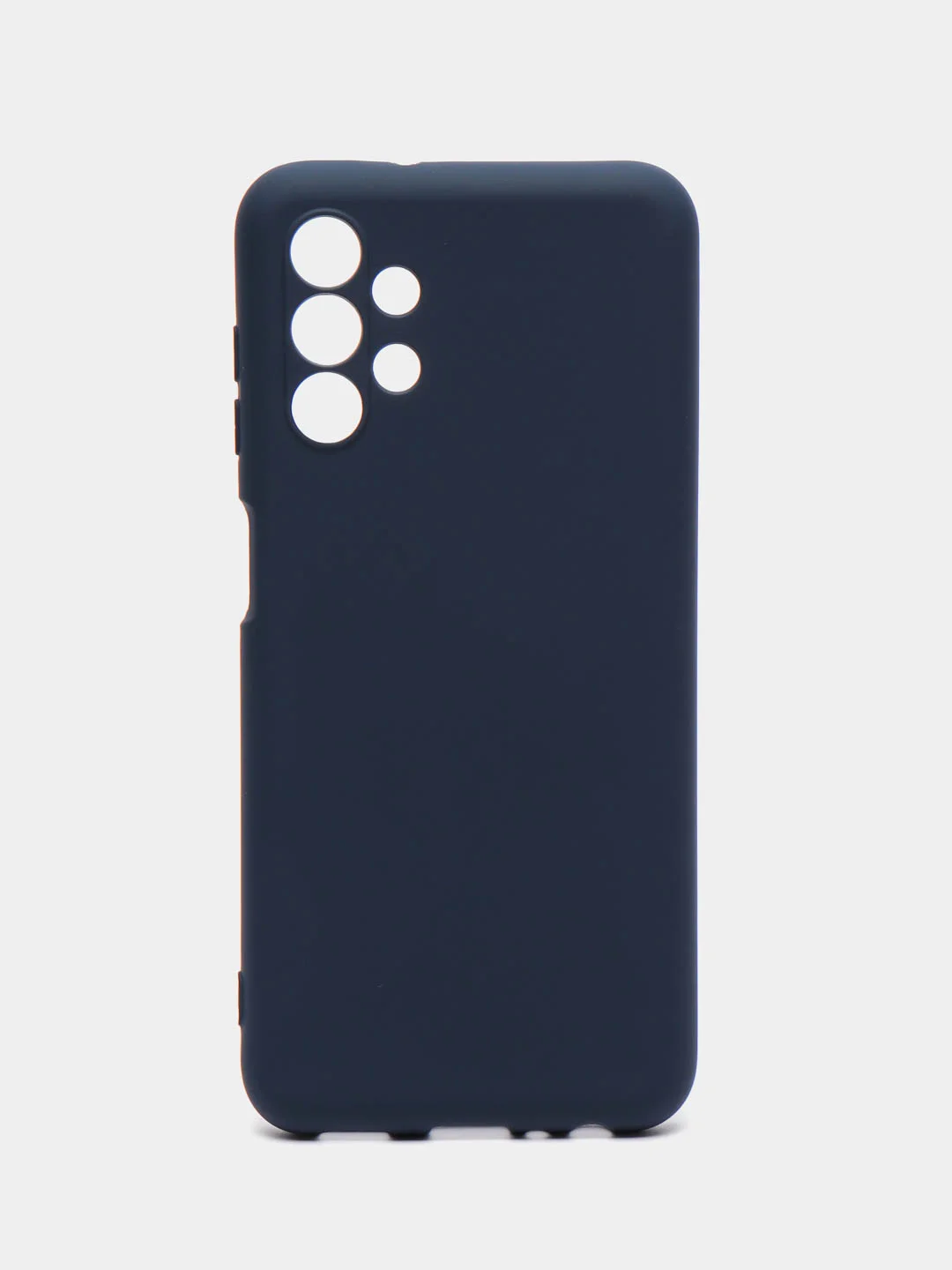 Синий меланж чехол Silicone Cover для Samsung Galaxy A13, Самсунг Галакси А13 4G, силиконовый