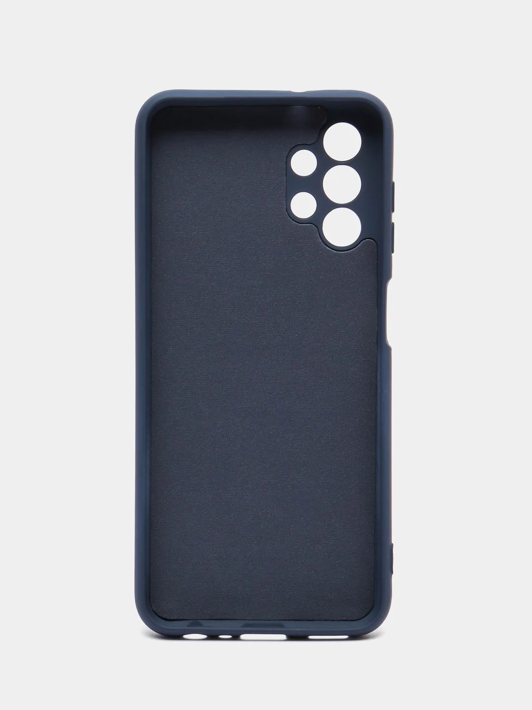 Синий меланж чехол Silicone Cover для Samsung Galaxy A13, Самсунг Галакси А13 4G, силиконовый
