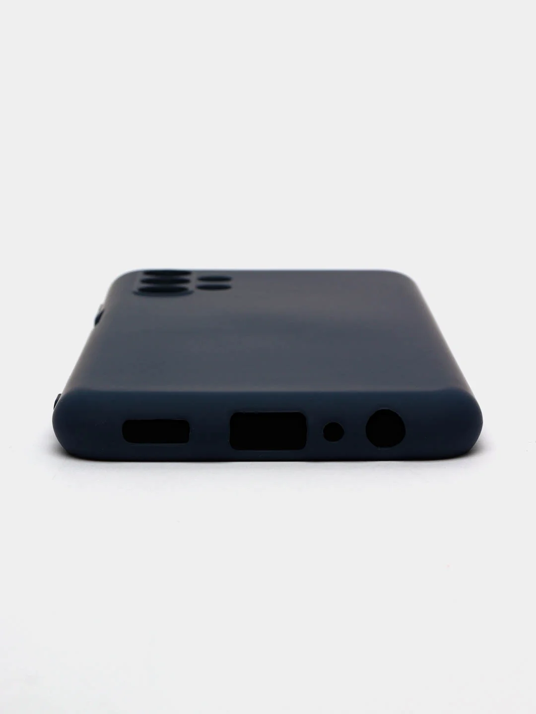 Синий меланж чехол Silicone Cover для Samsung Galaxy A13, Самсунг Галакси А13 4G, силиконовый