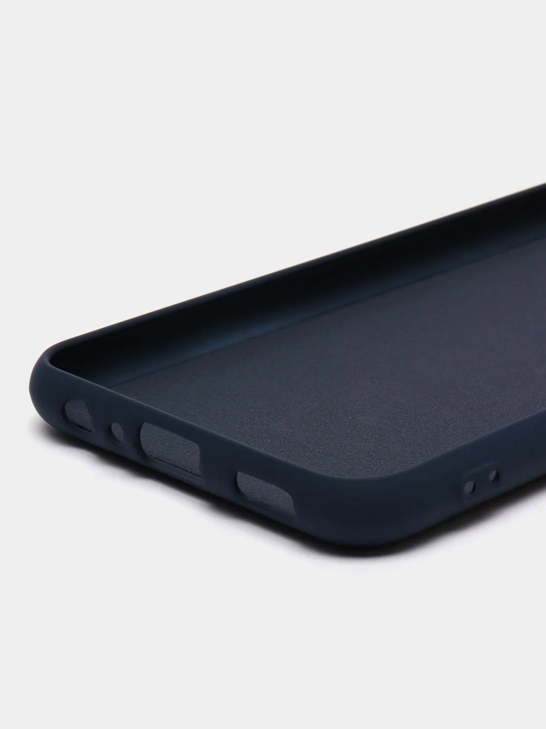 Синий меланж чехол Silicone Cover для Samsung Galaxy A13, Самсунг Галакси А13 4G, силиконовый