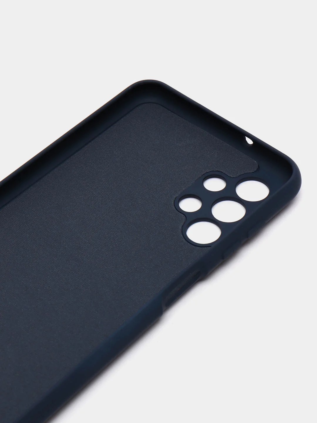 Синий меланж чехол Silicone Cover для Samsung Galaxy A13, Самсунг Галакси А13 4G, силиконовый