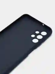 Синий меланж чехол Silicone Cover для Samsung Galaxy A13, Самсунг Галакси А13 4G, силиконовый