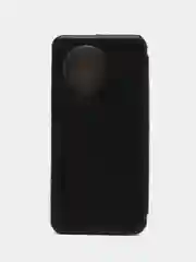Черный чехол-книжка КАРТОФАН из экокожи на HUAWEI Nova 9 SE, с функцией подставки и кармашком