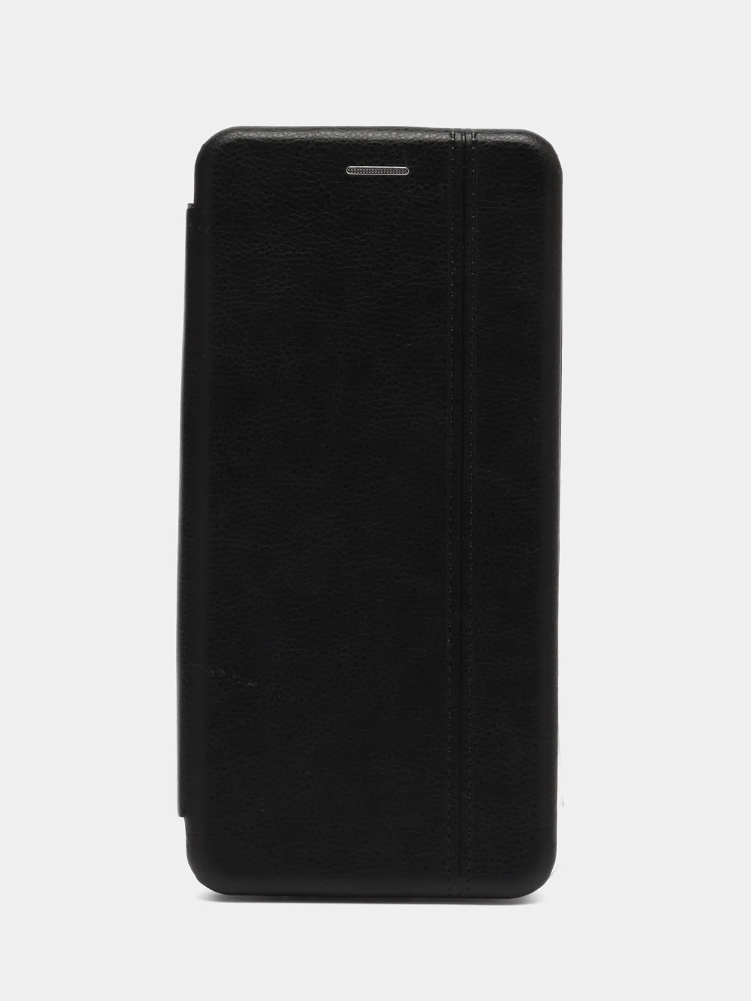 Черный чехол-книжка КАРТОФАН из экокожи на Infinix Note 12 Pro с функцией подставки и кармашком