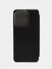Черный чехол-книжка КАРТОФАН из экокожи на Tecno Pop 7/7 Pro/Spark Go 2023 с функцией подставки