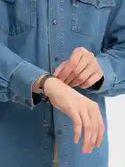 Браслет мужской гематит