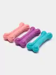 Разноцветный игрушка для собак "Кость литая", 75 мм, 3 шт