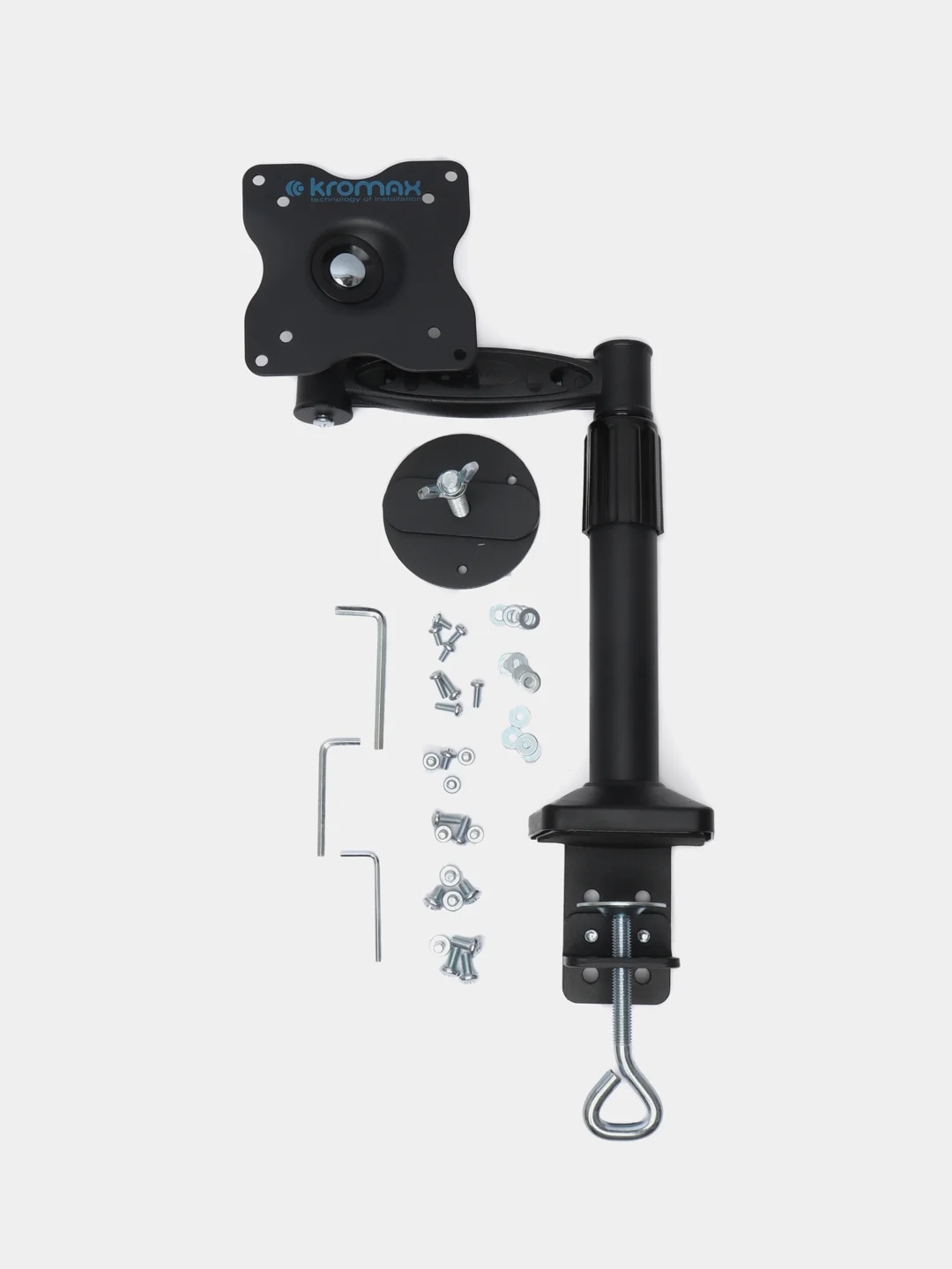 Кронштейн для монитора настольный Kromax Office-1, Vesa 75/100, 10-24, до 10 кг, 450676