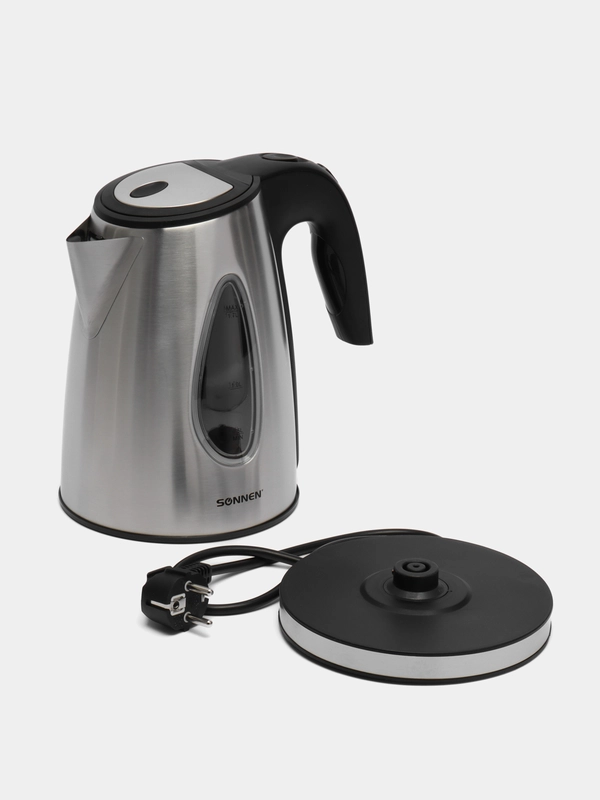 Чайник Sonnen Kt-1721, 1,7 л, 2200 Вт, закрытый нагревательный элемент, подсветка, 454347