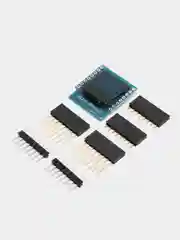 Дисплей, Плата расширения, OLED 0.66" shield, WeMos D1 mini, синий