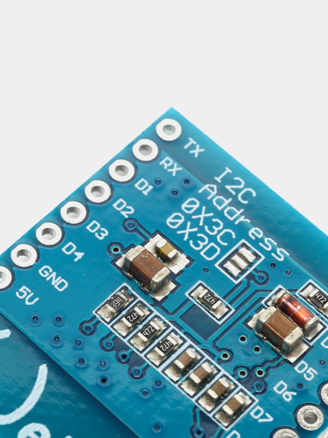 Дисплей, Плата расширения, OLED 0.66" shield, WeMos D1 mini, синий