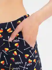 Черный шорты женские повседневные, домашние
