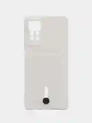 Белый чехол Xiaomi Redmi Note 11 Pro / Note 12 Pro, Редми Нот 11 про с карманом для карты