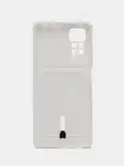 Белый чехол Xiaomi Redmi Note 11 Pro / Note 12 Pro, Редми Нот 11 про с карманом для карты