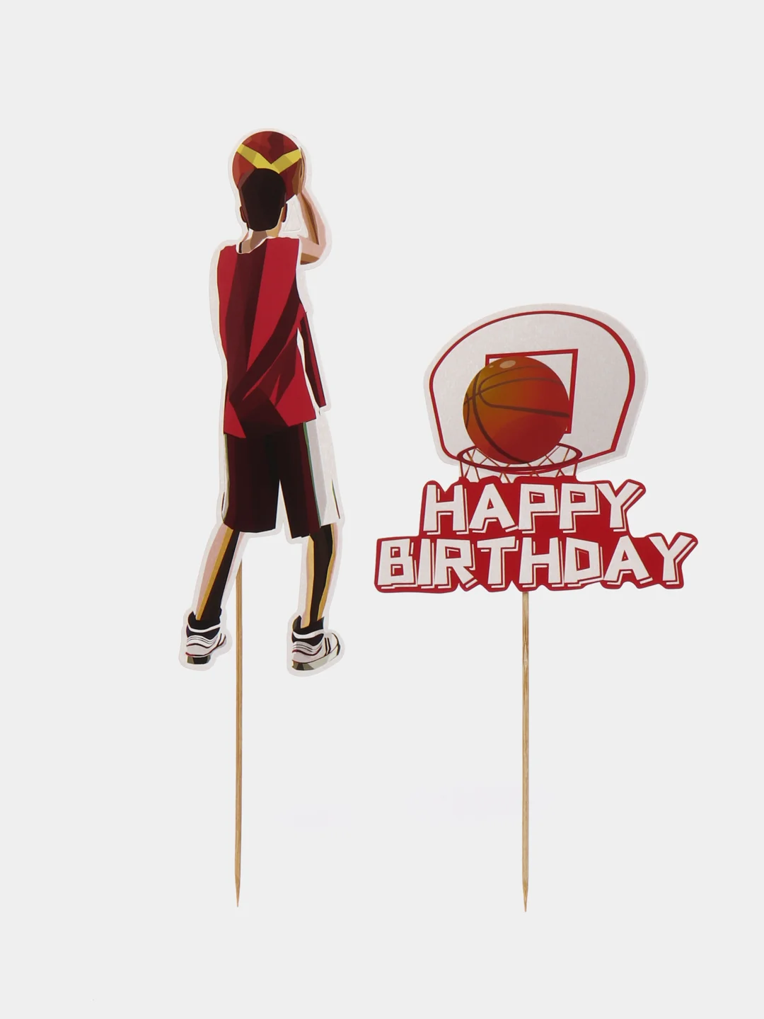Оранжевый топпер для торта, украшение для торта на день рождения (Happy birthday) на любой праздник