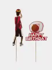 Оранжевый топпер для торта, украшение для торта на день рождения (Happy birthday) на любой праздник