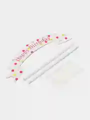 Тёмно-розовый топпер для торта, украшение для торта на день рождения (Happy birthday) на любой праздник