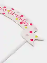 Тёмно-розовый топпер для торта, украшение для торта на день рождения (Happy birthday) на любой праздник