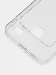 Прозрачный чехол для Realme C21 реалми С21, прозрачный с карманом для карты