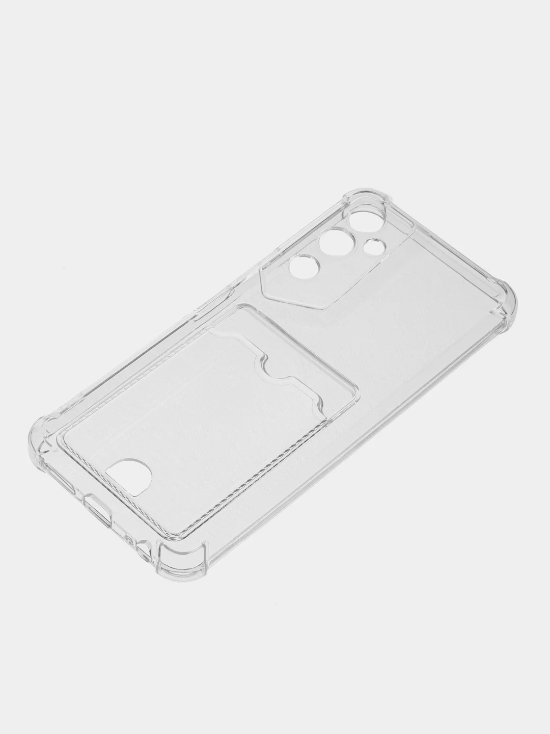 Прозрачный чехол для Tecno Pova Neo 2 Техно Пова Нео 2, прозрачный с карманом для карты