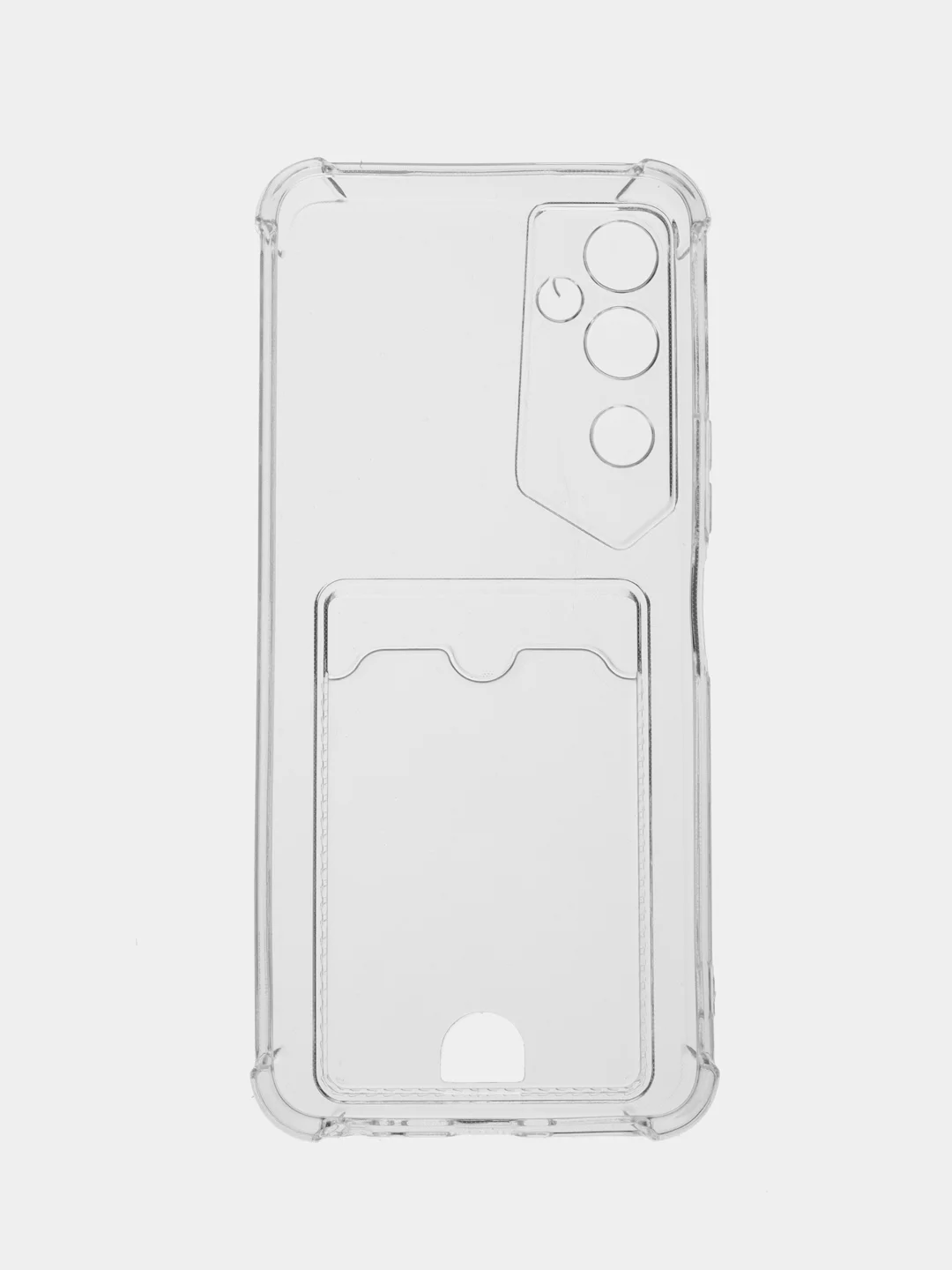 Прозрачный чехол для Tecno Pova Neo 2 Техно Пова Нео 2, прозрачный с карманом для карты