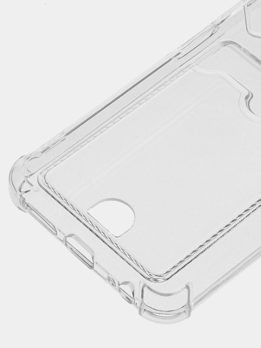 Прозрачный чехол для Tecno Pova Neo 2 Техно Пова Нео 2, прозрачный с карманом для карты
