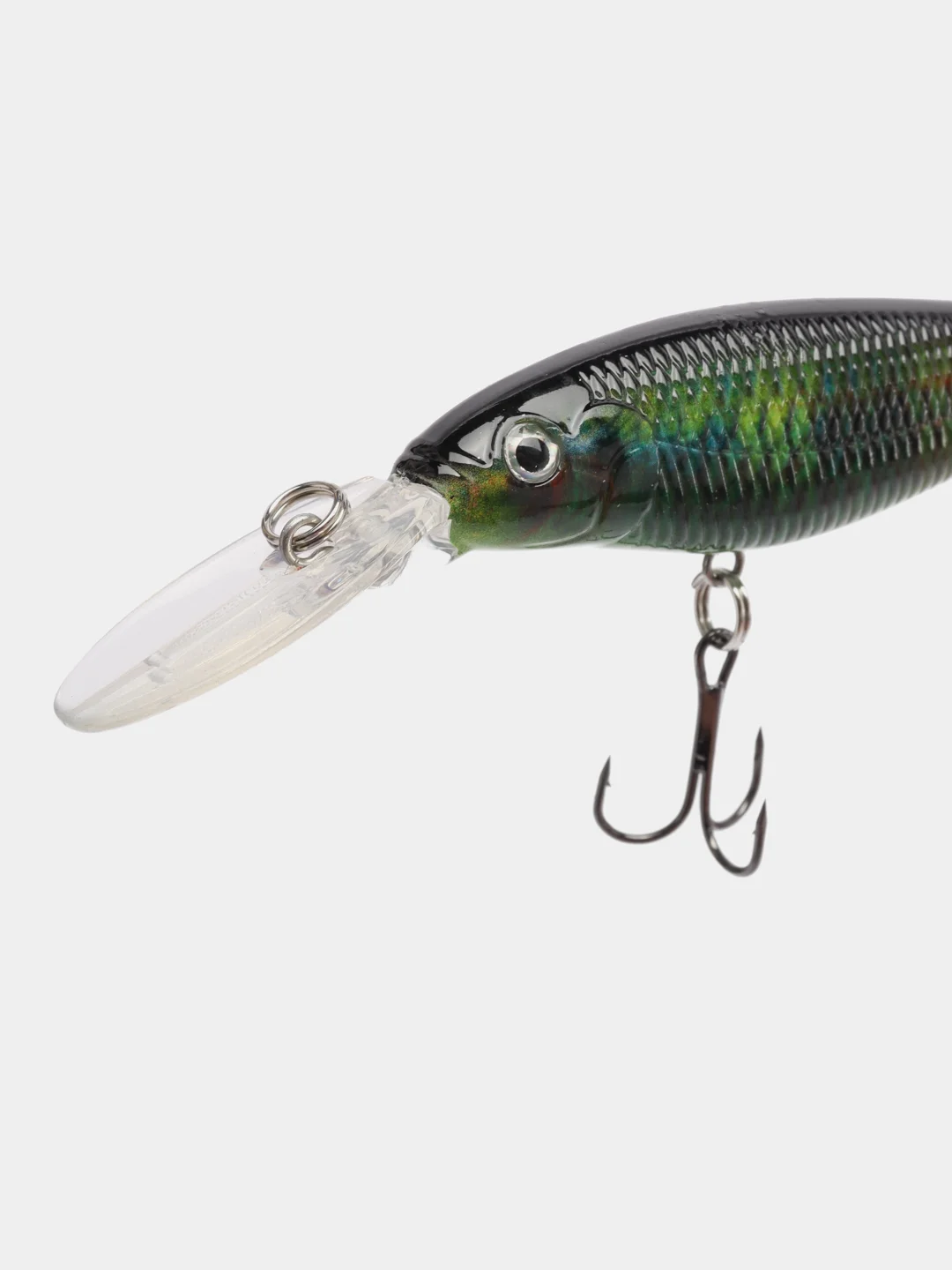 Лесной зеленый рыболовный воблер "Минноу" minnow, 8 см, 8,7 г, 8 цветов