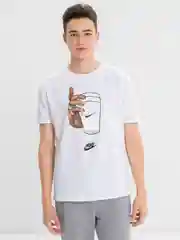 Белый футболка с принтом
