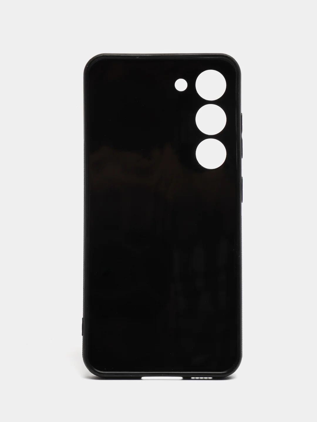 Черный чехол для Samsung Galaxy S23 / Самсунг Галакси С23, силиконовый, под карбон