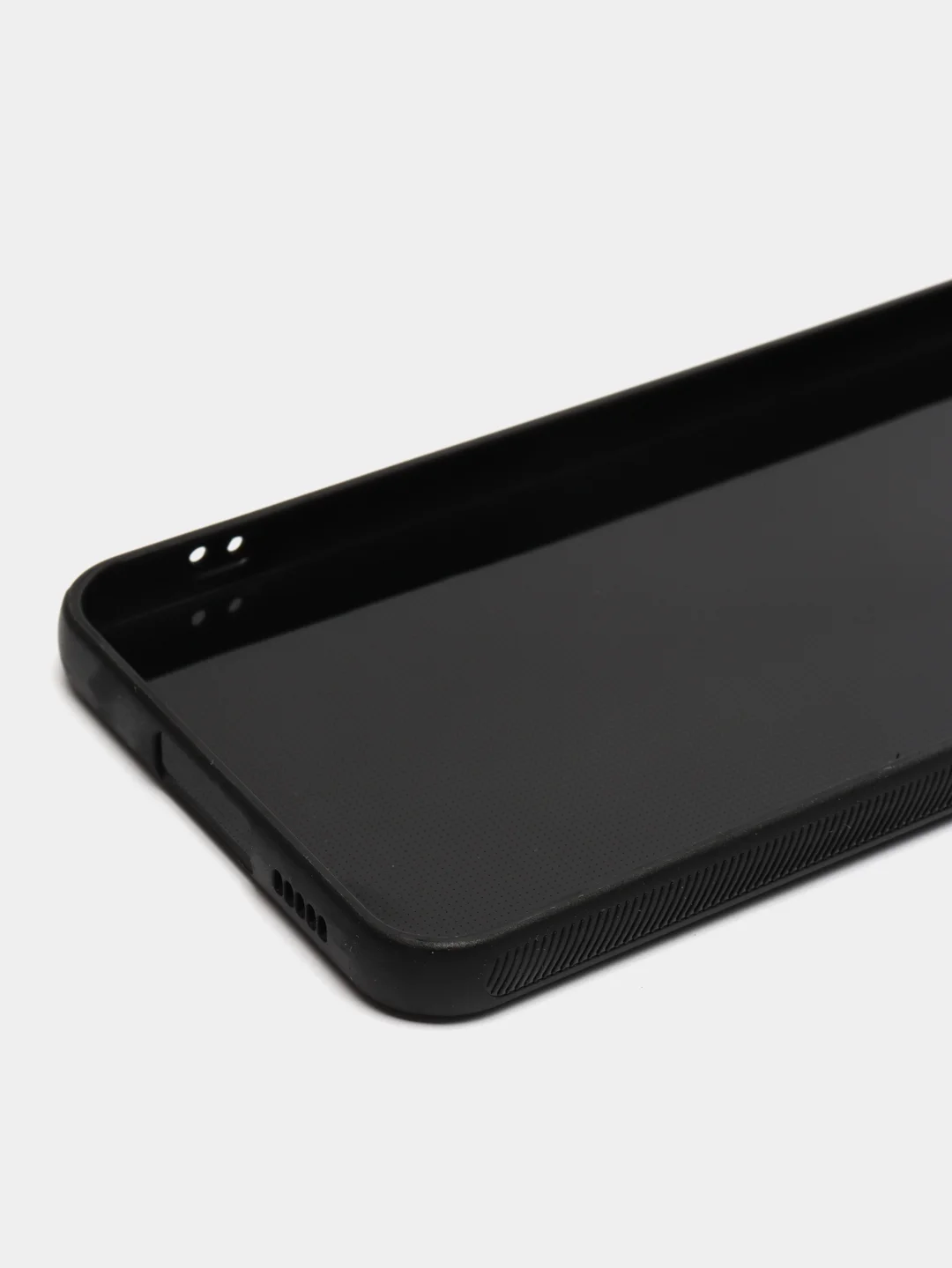 Черный чехол для Samsung Galaxy S23 / Самсунг Галакси С23, силиконовый, под карбон