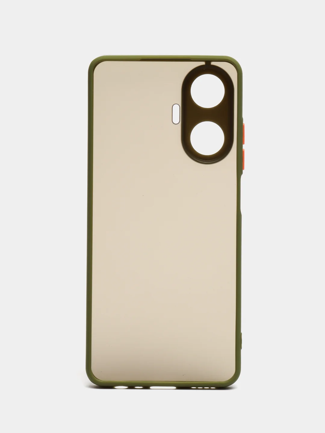 Красный чехол Realme C55 / Реалми С55, пластиковый, матовый, с цветными кнопками