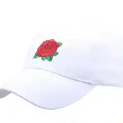 Белый бейсболка "Роза"