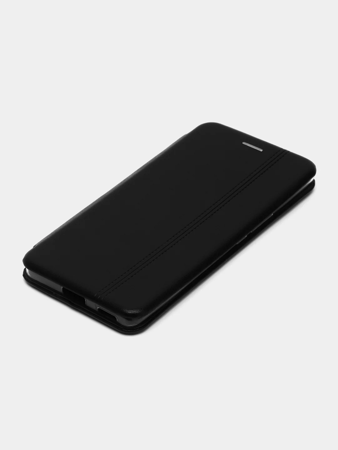 Черный чехол-книжка КАРТОФАН, из экокожи на Honor X9a 5G, с функцией подставки и кармашком