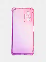 Розовый противоударный чехол для Xiaomi Redmi Note 10 Pro силиконовый ROSCO с усиленными углами