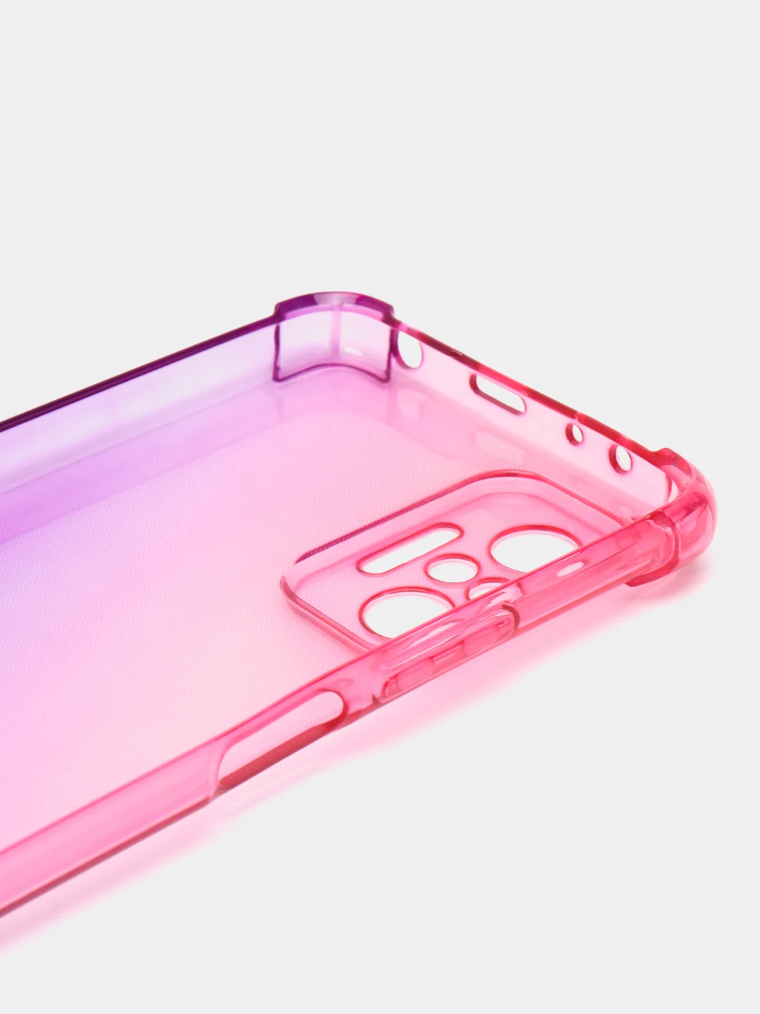 Розовый противоударный чехол для Xiaomi Redmi Note 10 Pro силиконовый ROSCO с усиленными углами