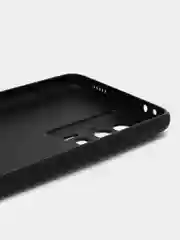 Черный чехол для Xiaomi Poco F5 Pro силиконовый BROSCORP матовый тонкий с бортиком защитой камер