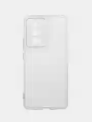 Прозрачный чехол для Xiaomi Poco F5 Pro силиконовый BROSCORP прозрачный с защитой камер/от прилипания