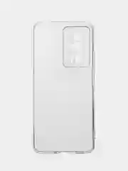 Прозрачный чехол для Xiaomi Poco F5 Pro силиконовый BROSCORP прозрачный с защитой камер/от прилипания