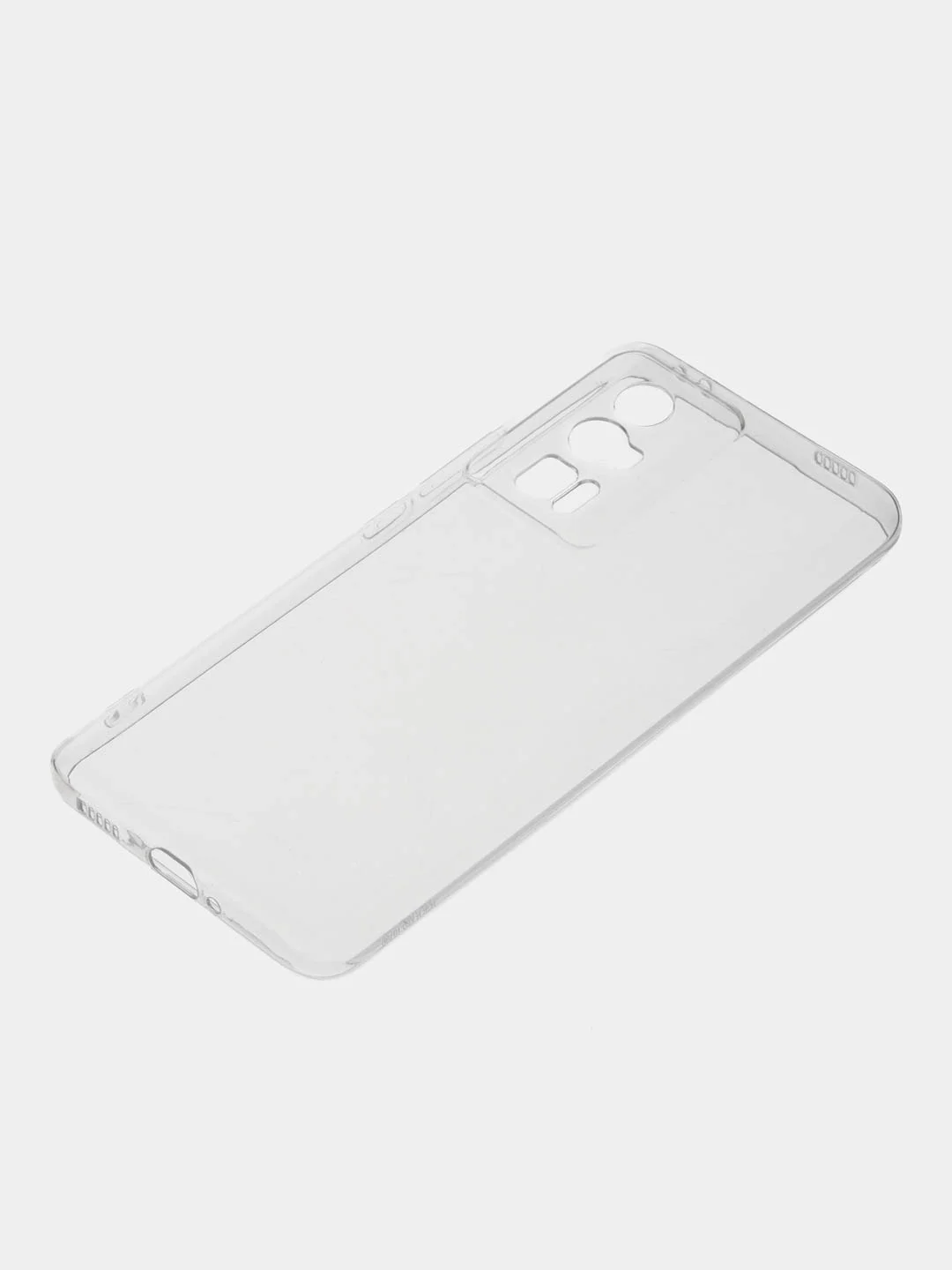 Прозрачный чехол для Xiaomi Poco F5 Pro силиконовый BROSCORP прозрачный с защитой камер/от прилипания