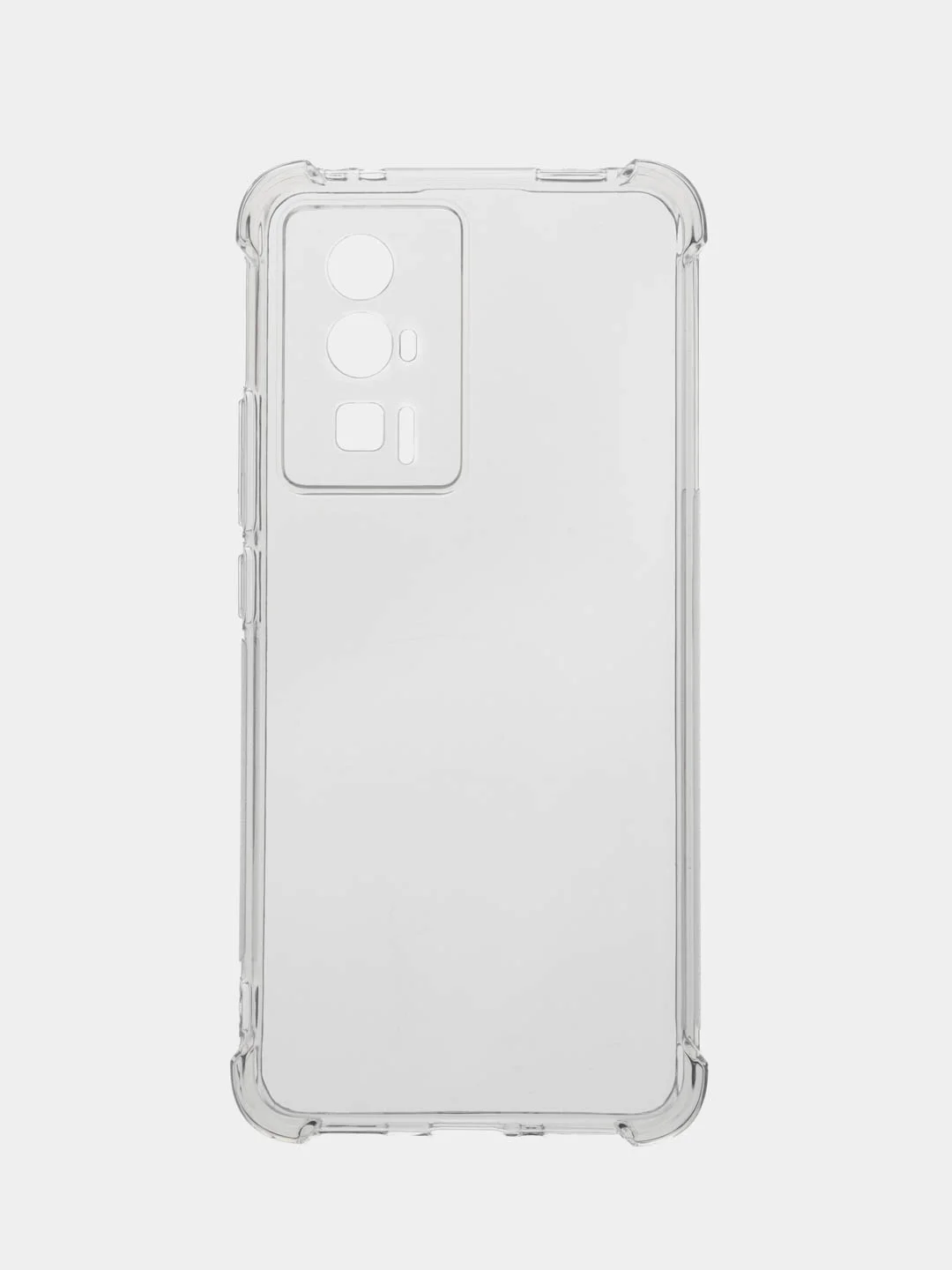 Прозрачный чехол для Xiaomi Poco F5 Pro противоударный силиконовый BROSCORP с защитой камер, углов
