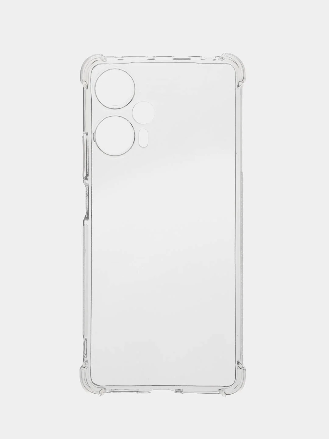 Прозрачный чехол для Xiaomi Poco F5, Redmi Note 12 Turbo противоударный силиконовый BROSCORP с углами