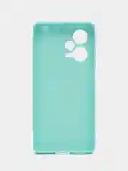 Небесно-голубой чехол BROSCORP для Xiaomi Redmi Note 12 Pro + Plus матовый силиконовый бортик вокруг камер