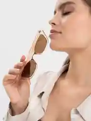 Белый солнцезащитные очки женские, очки cat-eye