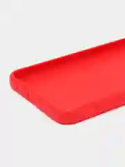 Красный чехол BROSCORP для Xiaomi Redmi Note 12 4G матовый силиконовый тонкий, бортик вокруг камер