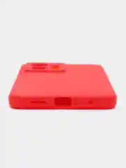 Красный чехол BROSCORP для Xiaomi Redmi Note 12 4G матовый силиконовый тонкий, бортик вокруг камер