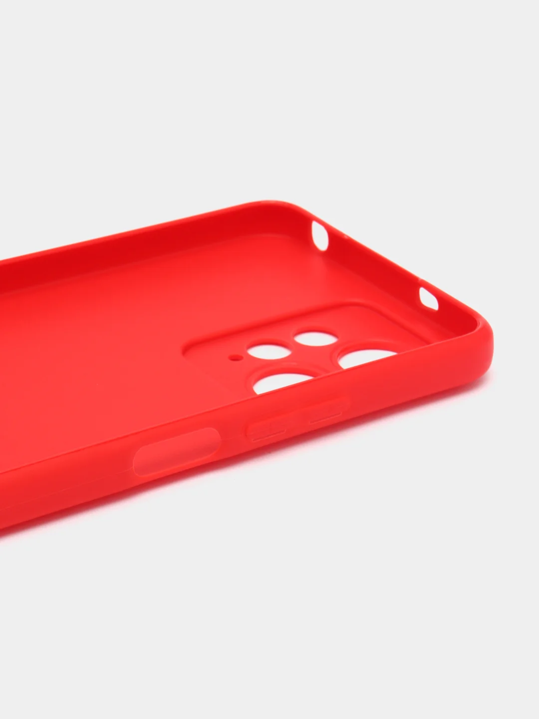 Красный чехол BROSCORP для Xiaomi Redmi Note 12 4G матовый силиконовый тонкий, бортик вокруг камер