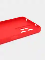 Красный чехол BROSCORP для Xiaomi Redmi Note 12 4G матовый силиконовый тонкий, бортик вокруг камер