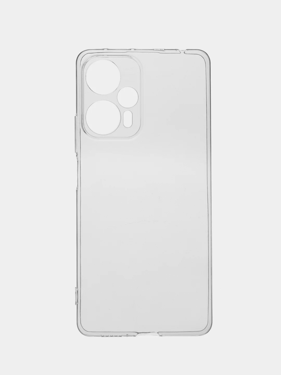Чехол для Xiaomi Poco F5, Redmi Note 12 Turbo силиконовый BROSCORP прозрачный защита камер