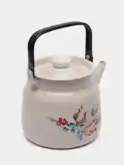 Белый чайник наплитный эмалированный 3,5 литра