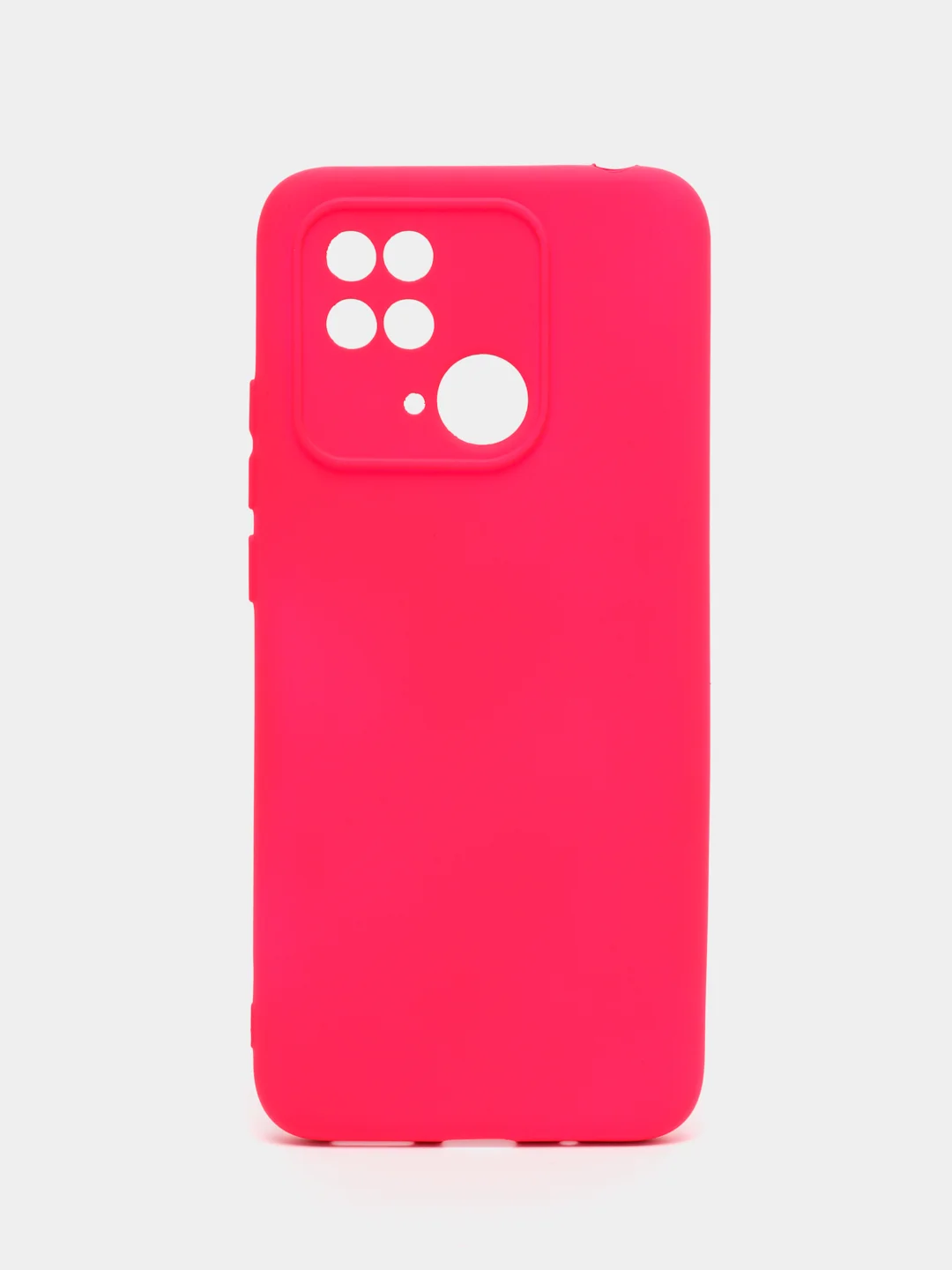 Кораллово-розовый чехол силиконовый для Xiaomi Redmi 10C / Poco C40, Сяоми Редми 10С / Поко С40